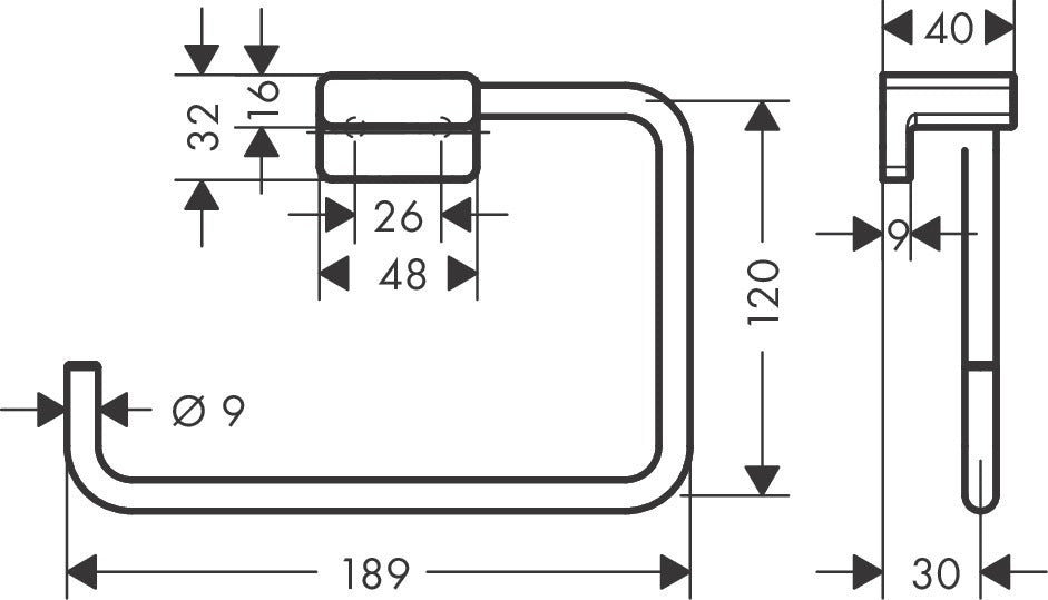 hansgrohe_毛巾環訂製色 AddStoris_41754