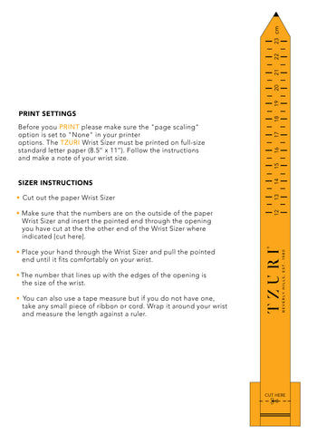 Ring Sizing Chart - Ring Size Guide - ETRNL