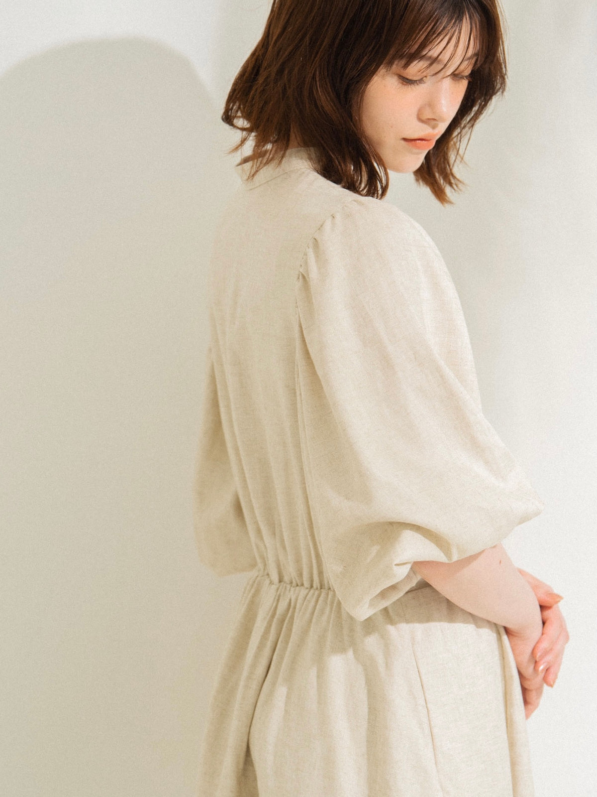 idem / made in Japan linen onepiece - ロングワンピース