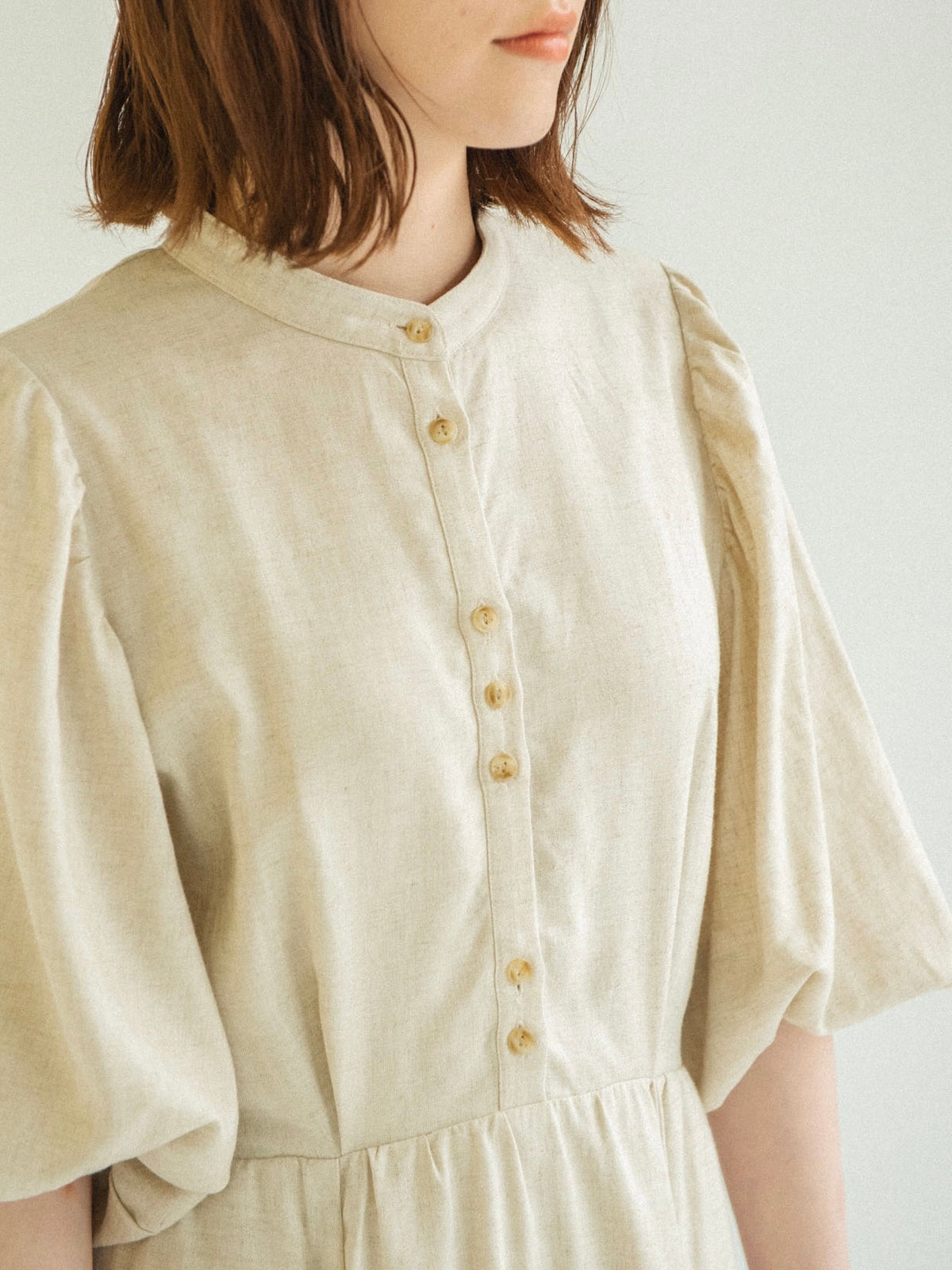 idem / made in Japan linen onepiece - ロングワンピース