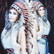 White Indian Headdress - 90cm
