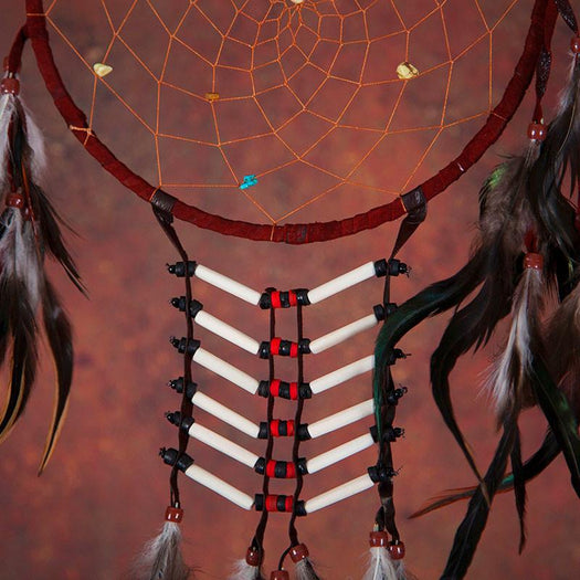 blue red dream catcher