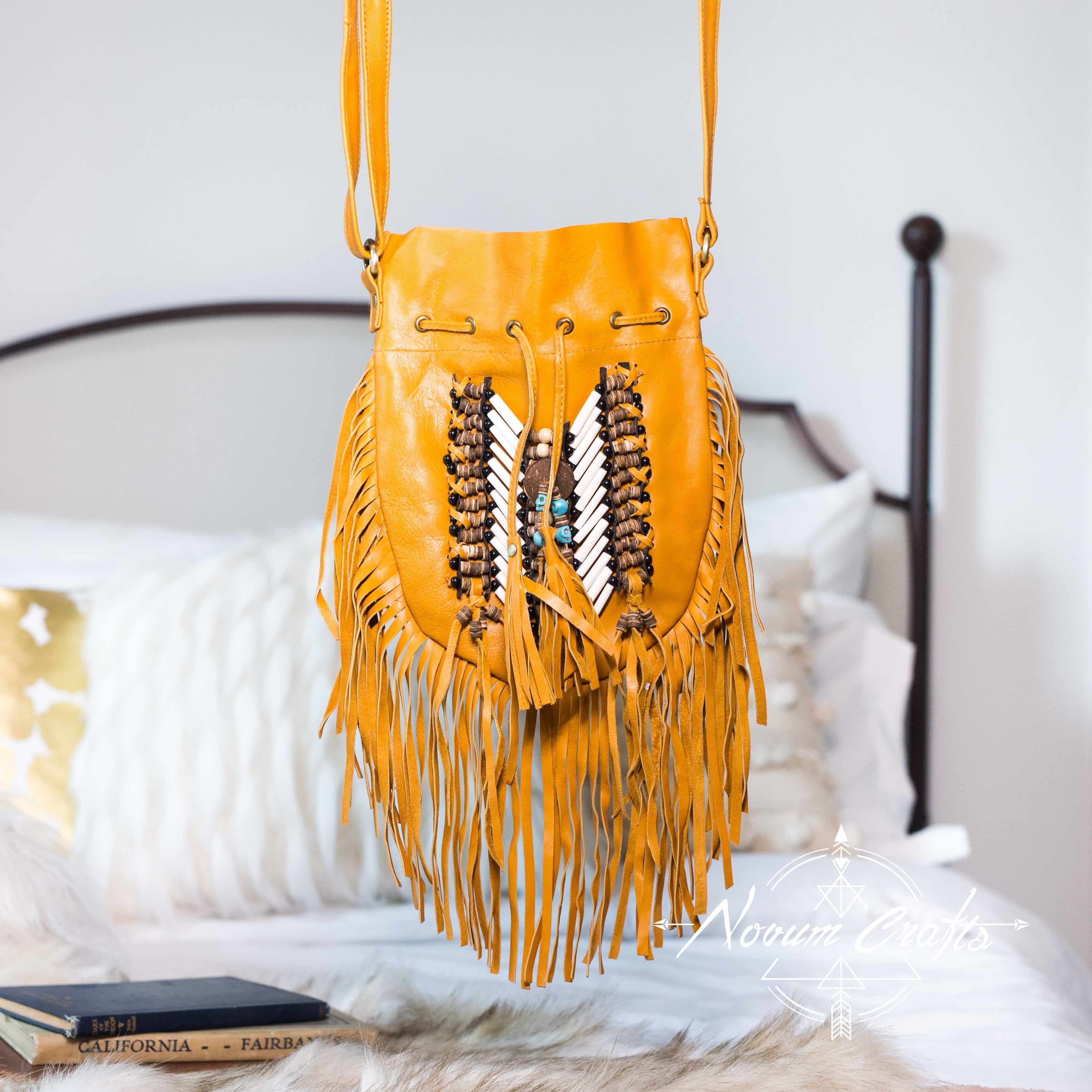 Small Fringe Leather Bag