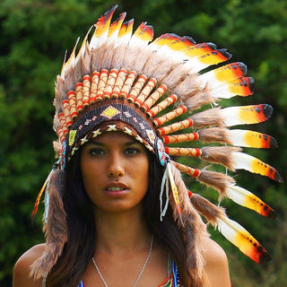 Aqua Indian Headdress - 95cm – Indian Headdress - Novum Crafts