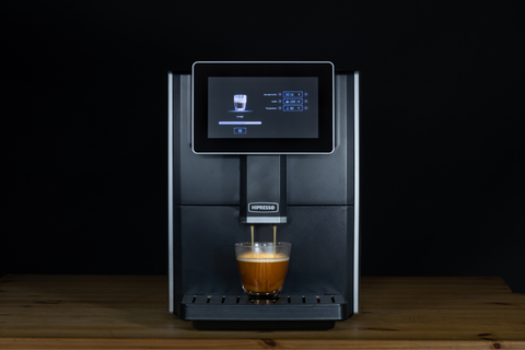 Hipresso DP2002 volautomatische koffiezetapparaat met bonenmaler en melksysteem