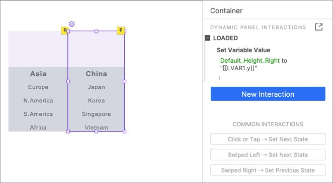 make right column selector