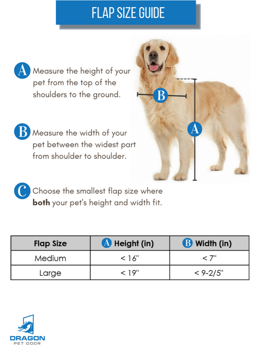 how do you measure a dog for a sliding glass door