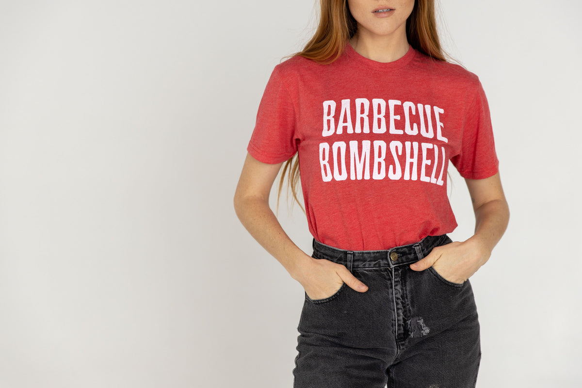 Barbecue Bombshell - Unisex/Men's Crew - Vintage Red – Hill Country Barbecue  Store