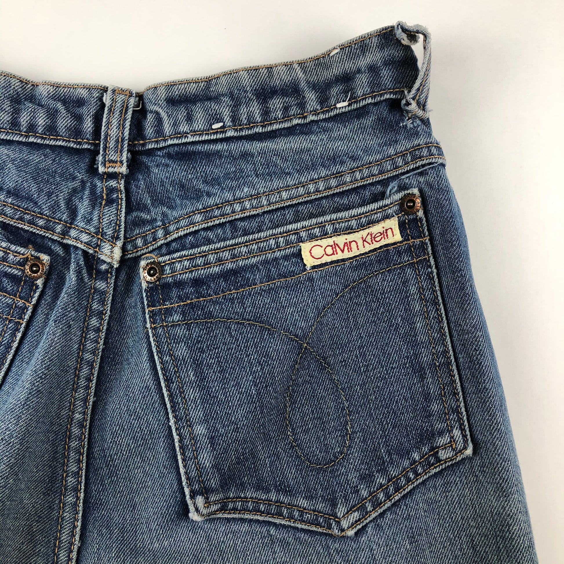 1980s Flared Calvin Klein Jeans Made in USA  – People's Champ Vintage