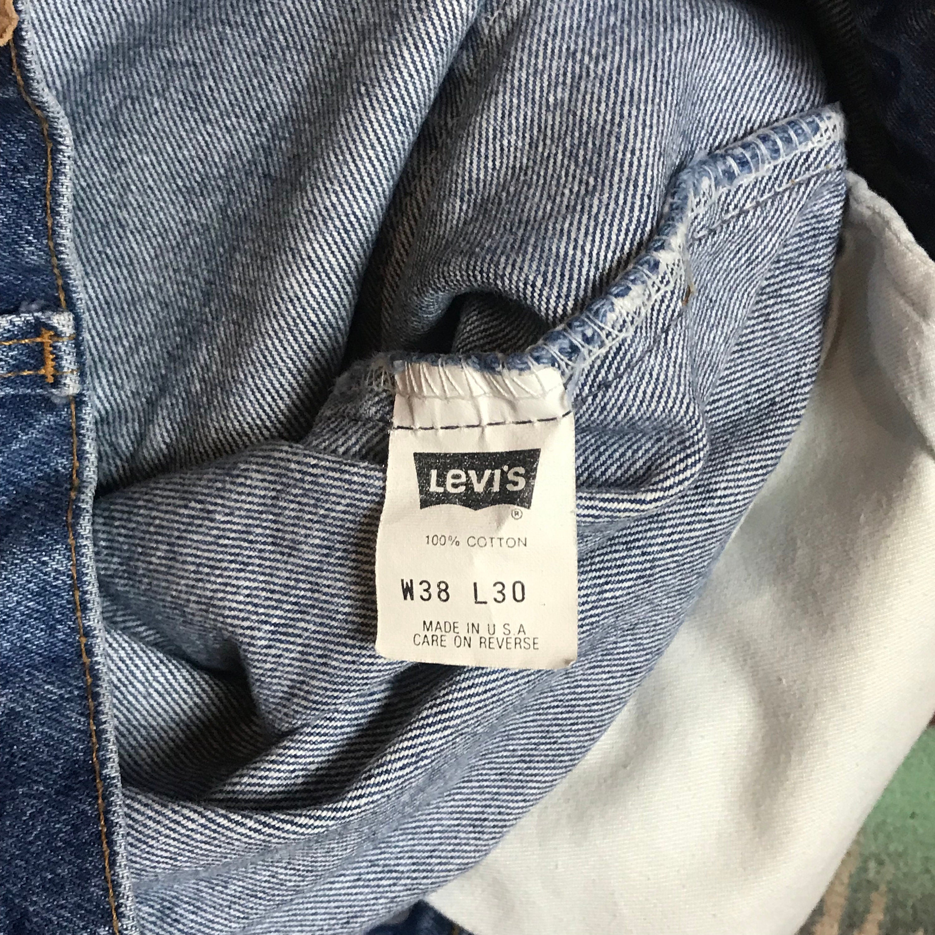 LEVI'S 505 W38L36 リジッド / Made in USA ヨゴレ-