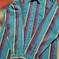 1990s Wrangler Striped Heavyweight Western Shirt Size L