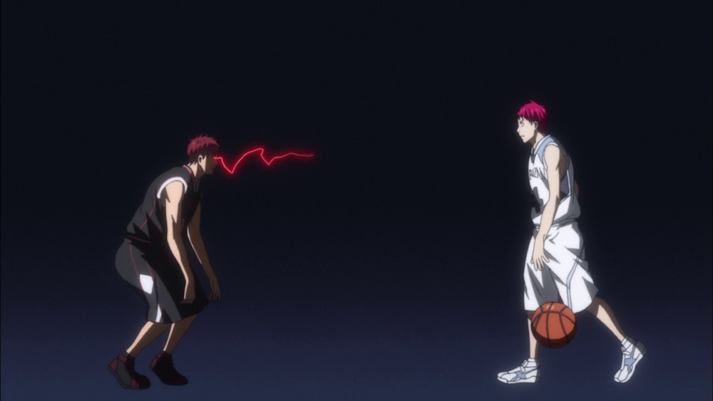 Distance de Kagami marquant Akashi