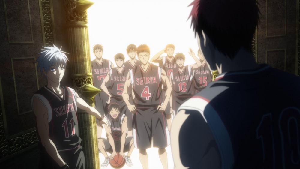 Kuroko s'est révélé être la personne se tenant devant la 2e porte de la zone alors qu'elle est ouverte à Kagami