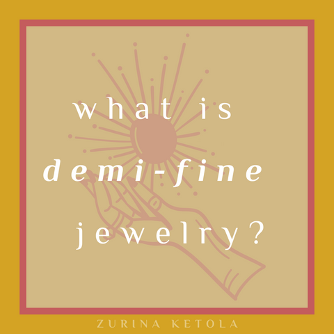 What is demi-fine jewelry graphic