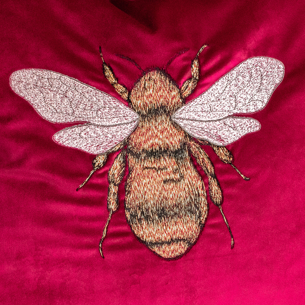 
                  
                    Pink Velvet Bumble Bee Cushion (50x50cm)
                  
                
