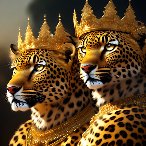 Les léopards couronnés image de Kamit Warrior