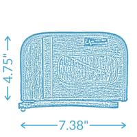 Dimensions of the diabetes deluxe case 7.38" X 4.75" X 1.25"