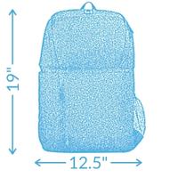 Dimensions of the Sugar Medical Travel Backpack 19 in X 12.5 in
