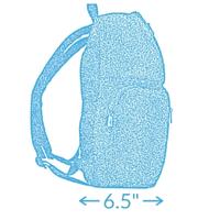 Dimensions of the Sugar Medical Travel Backpack 6.5 in width
