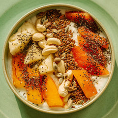 Greek yogurt with fruit and granola
