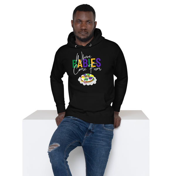 Jonomea Love Mardi Gras Hoodie Black / Youth - Large