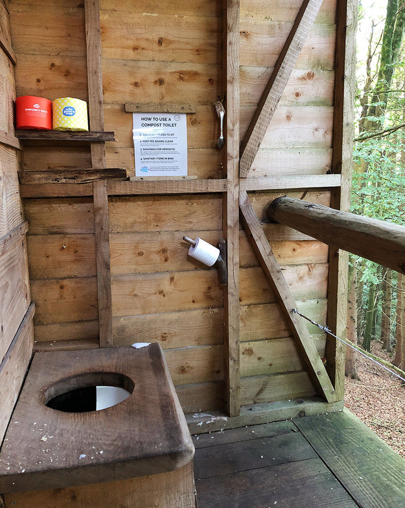 'loo with a view' tree top canopy toilet