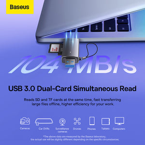 Baseus Card Reader USB 3.0 Type-C to SD TF High Speed 2IN1 OTG Adapter