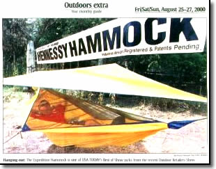 photo of a hennessy hammock from usa today