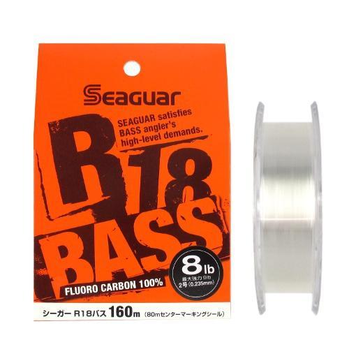 Seaguar R18 BASS Fluorocarbon Line 160m 10lb Spinning Reel