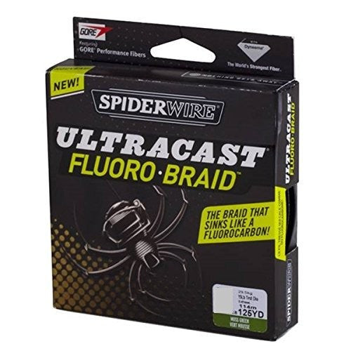 Berkley SPIDERWIRE ULTRACAST FLUORO BRAID 15LB 125YD MGRN Fishing