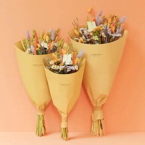 Dried Flowers - Field Bouquet - Lavender Peach - Wild Lark