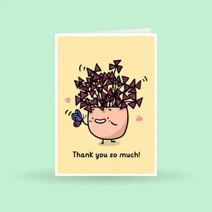 Thank You So Much, Oxalis Plant Greeting Card - Wild Lark