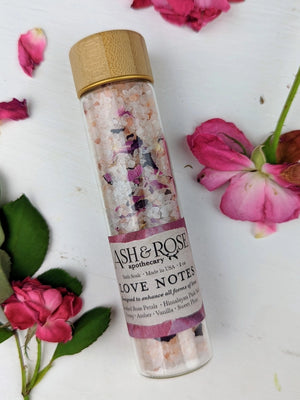 Love Note Himalayan Pink Salt Rose Petal Test Tube Bath Soak - Wild Lark
