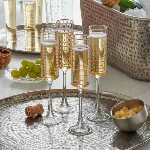 Flûte à champagne - Ensemble à table