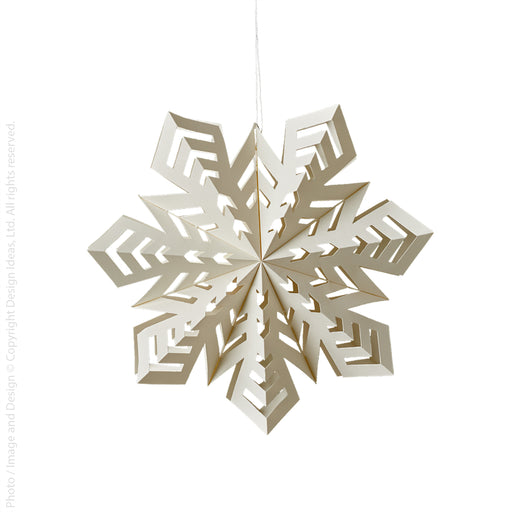 Flurry Paper Snowflake Marquise (Small) - texxture™ — Design Ideas
