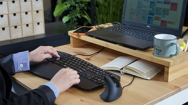 All-in-One Ergonomic Keyboard and Mouse Combo