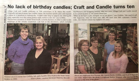 Village Craft and Candle turns ten