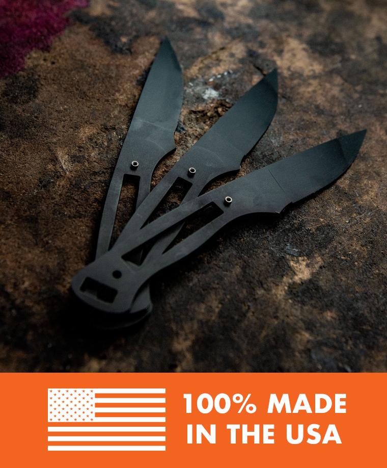 Made In USA - Made In Montana - Montana Knife Company - 3 unfinished knife blades