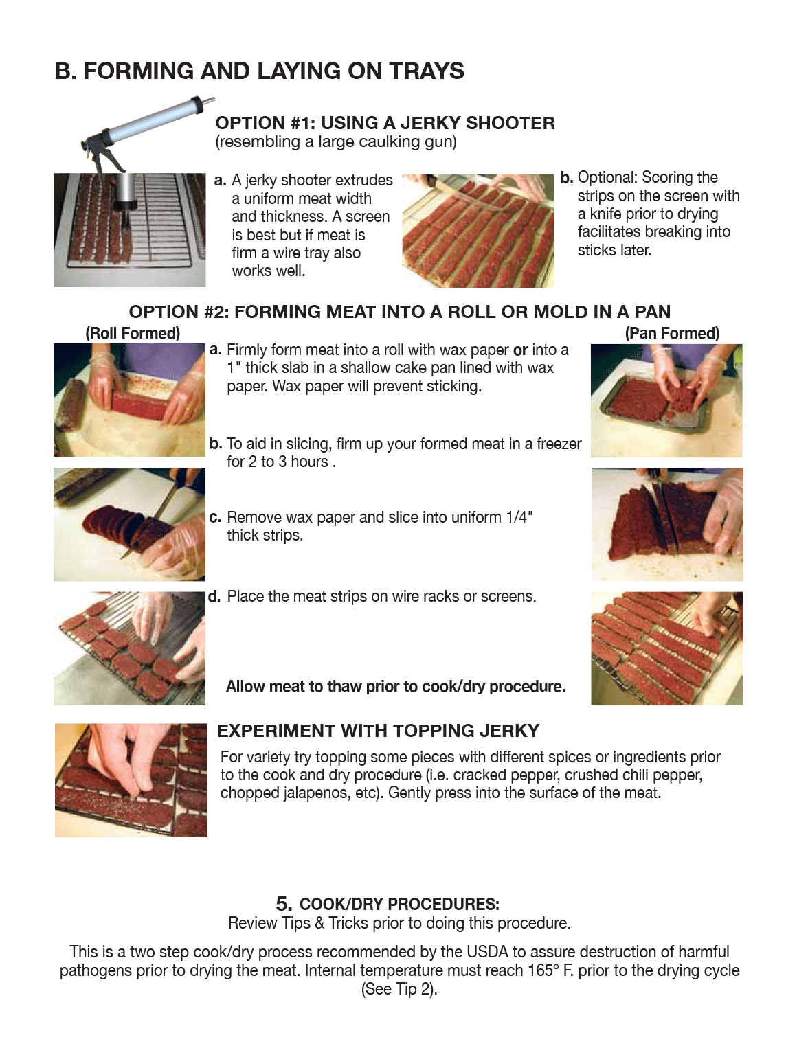 Ground Formed Game Bird Jerky Instructions