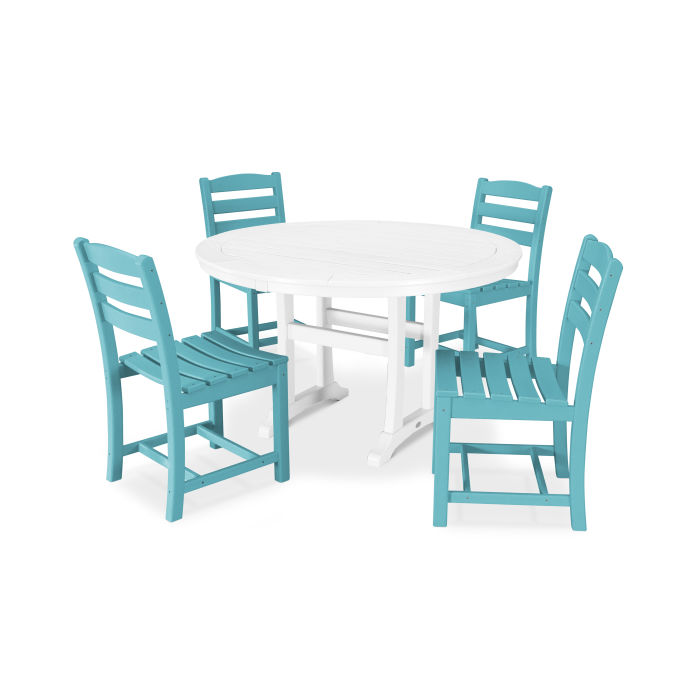 POLYWOOD La Casa Café 5-Piece Dining Set with Side Chairs and Free Shipping