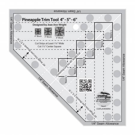 Creative Grids 45 Degree Diamond Dimensions Quilt Ruler – Leabu Sewing  Center