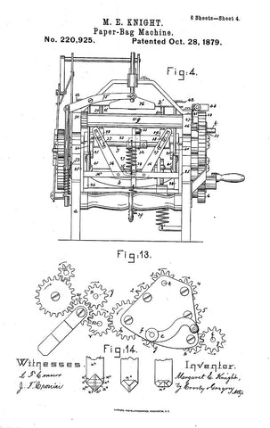 Margaret E. Knights Paper Bag Machine