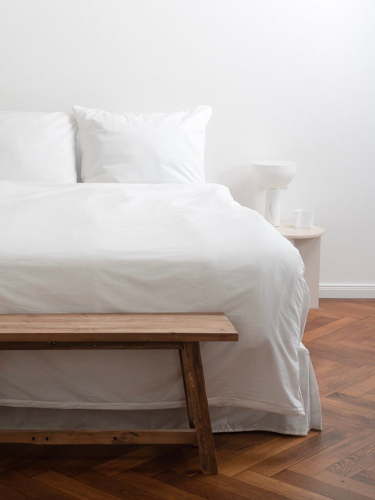 Pure Comfort Mako-Satin bed linen white from LuxeCosy