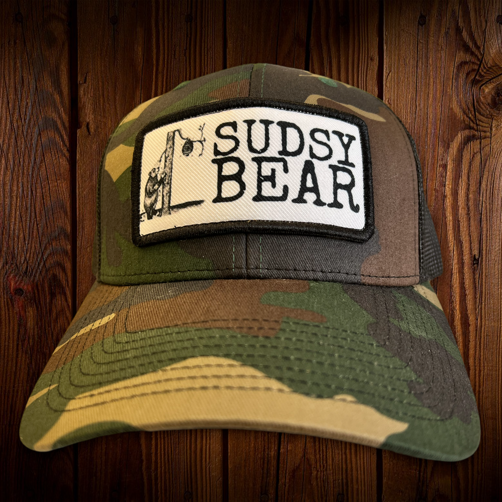 MULTICAM CAMO/KHAKI LEATHER PATCH HAT – SUDSY BEAR SOAP COMPANY