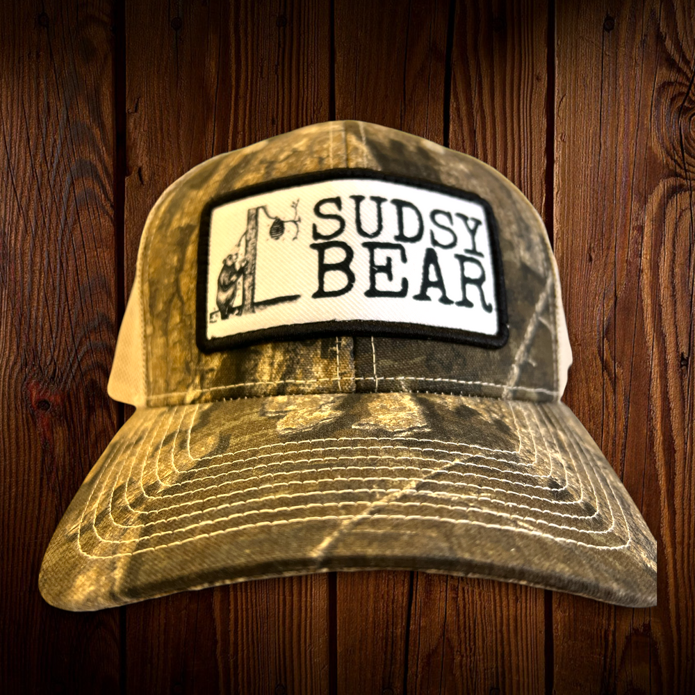 MULTICAM CAMO/KHAKI LEATHER PATCH HAT – SUDSY BEAR SOAP COMPANY