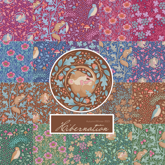 Hibernation Quilt Fabric by Tilda - Squirreldream in Blue - 100525 – Cary  Quilting Company