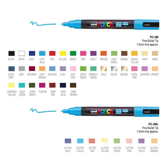 Posca Paint Pens - WHITE - large PC-7M – ART QUILT SUPPLIES - 2 Sew Textiles
