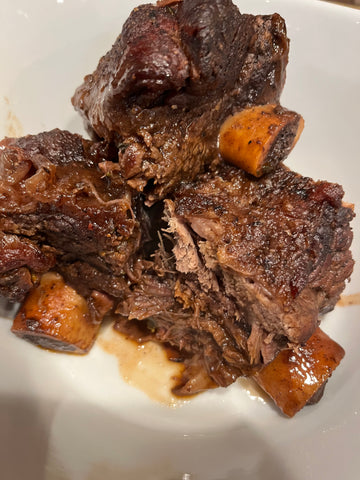 Tender bison short ribs