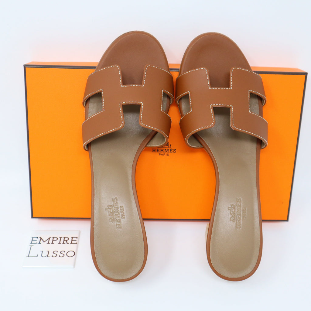 New Hermès Oran Blue Glacier Sandals