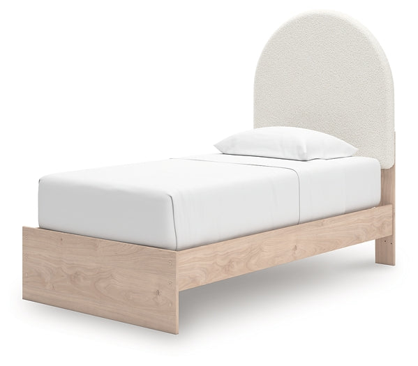 Arloster Twin Bed with Upholstered Panels